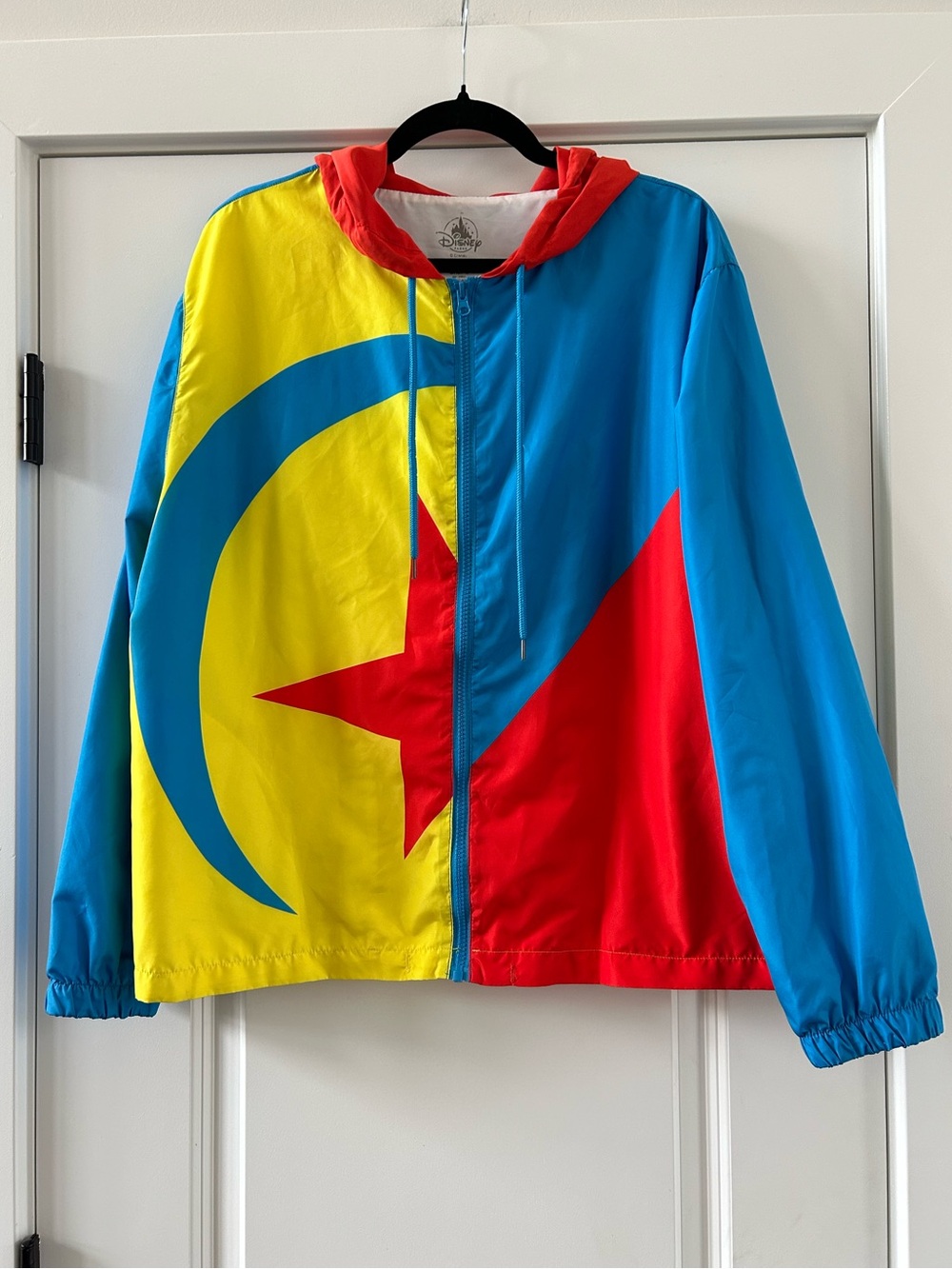 Disney Parks Color Block Hooded Windbreaker Jacket Pixar Luxo Ball Plus Size 1X